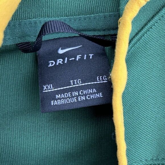 Nike Dri-FIT Baylor Bears Basketball Hoodie Green Pullover Men's XXL team issued - Picture 4 of 5